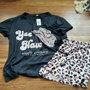 NWT simply southern pajama set